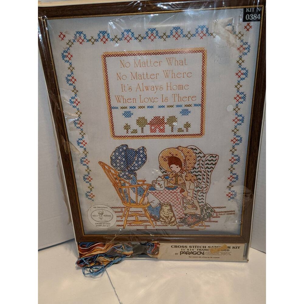 PARAGON "No Matter What" Holly Hobbie Cross Stitch Sampler Kit #0384